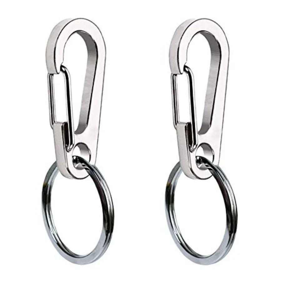 2 Pack Dog Tag Clips, Stainless Steel Heavy Duty Quick Clips Pet ID Tag Holder for Dog/Cat Collar and Harness