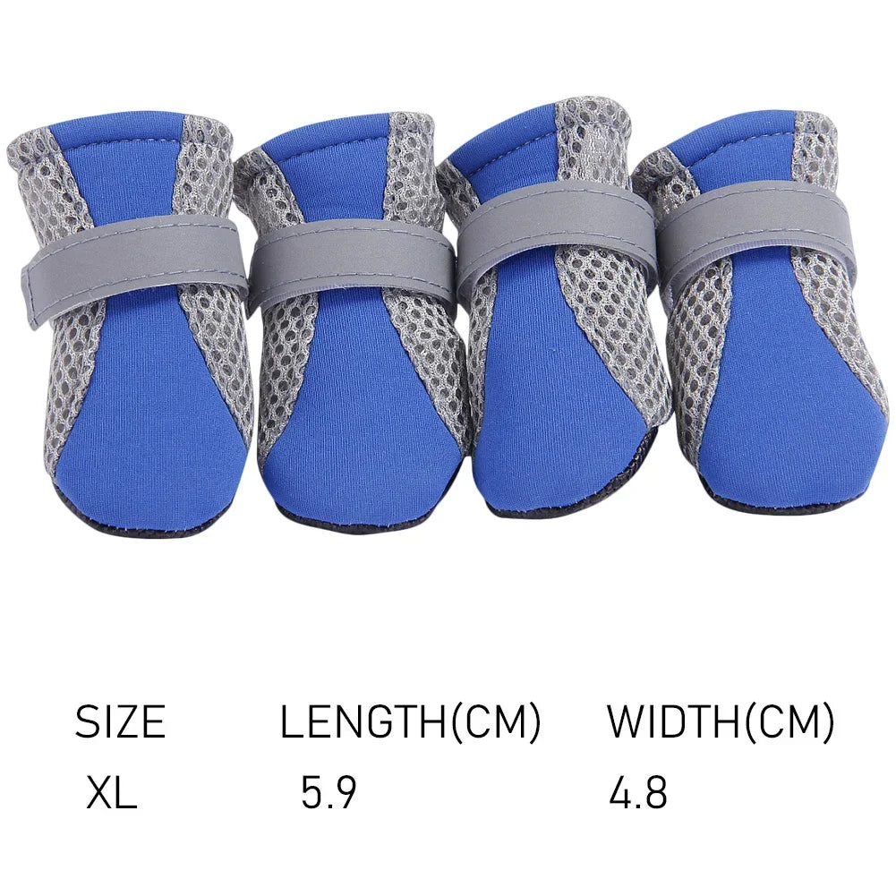 Non-Slip Dog Sport Shoes Pet Paw Protector Puppy Waterproof Casual Anti-skid Sneakers Dog Breathable Booties for Pet Supply