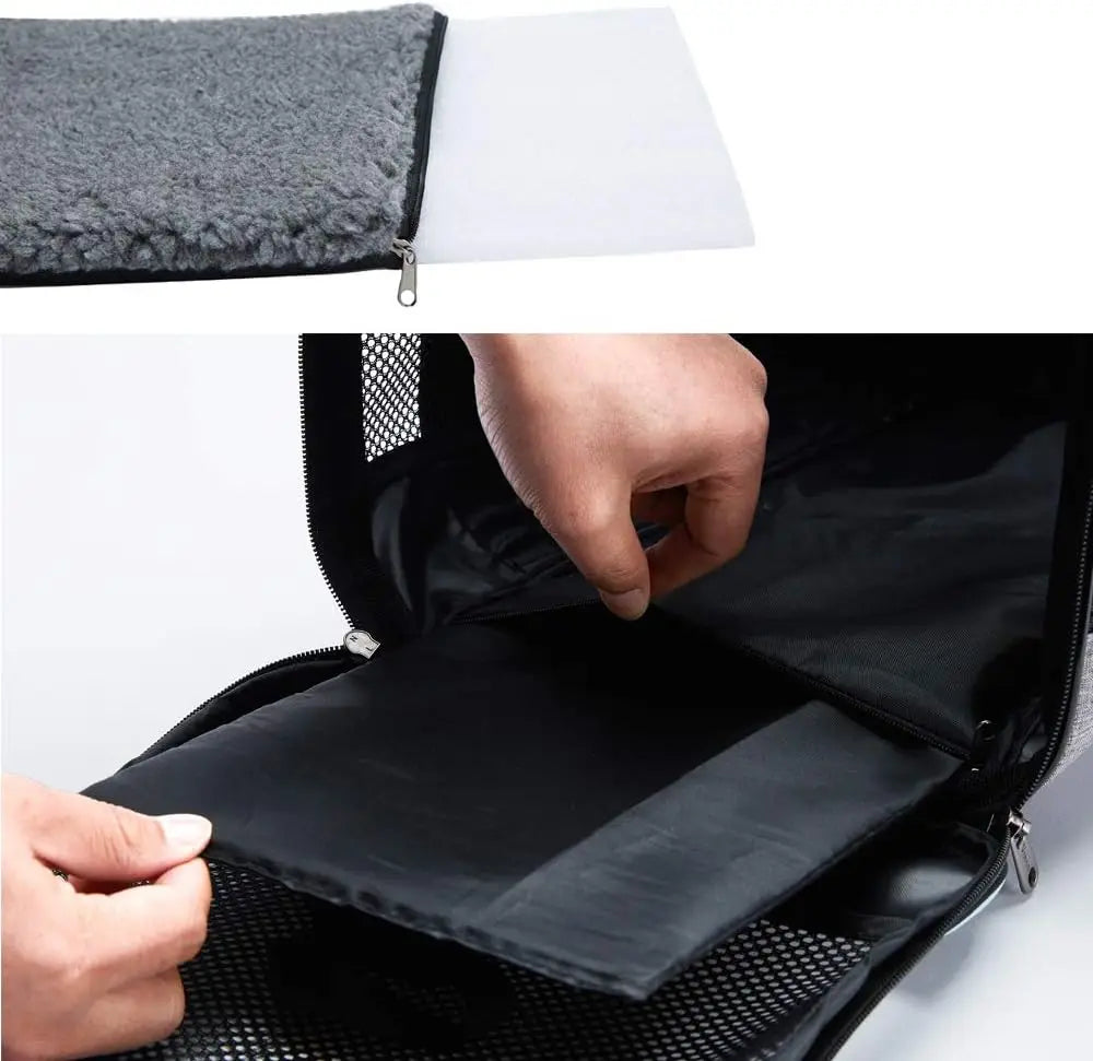 Soft-Sided Pet Carrier for Cats and Small Dogs Up to 16 Lbs, Airline-Approved Travel Bag with Ventilation