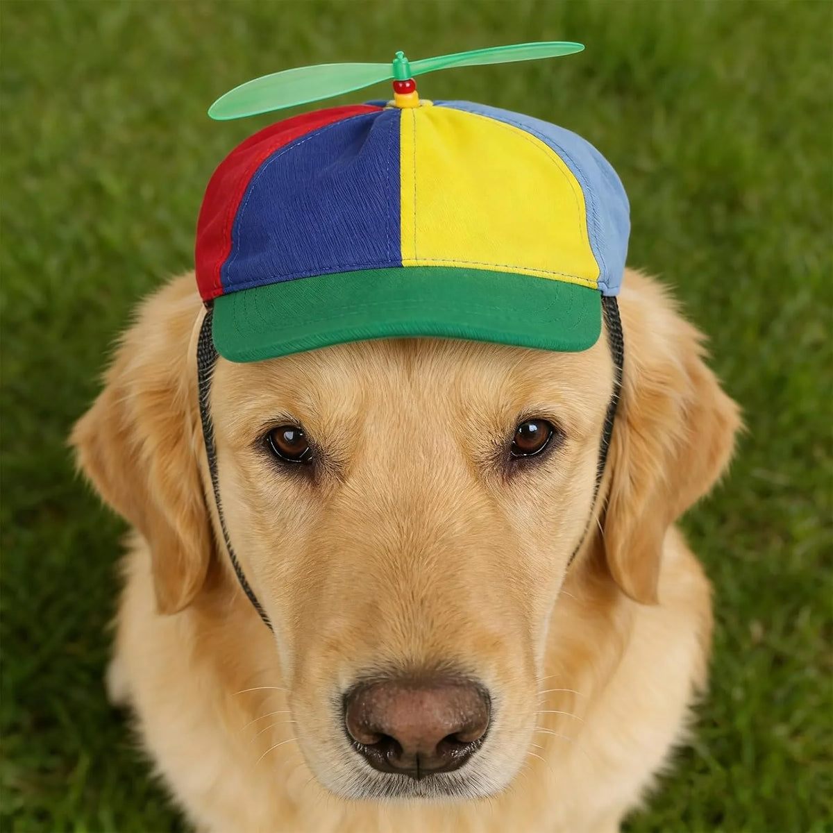 Propeller Halloween Costume Accessory For Cats Dogs Cute Funny Colorful Pets Rainbow Helicopter Hat Baseball Cap