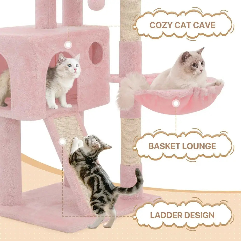 Cat Tree, 36 Inch Cat Tree Tower With Cat Condo, Small Cat Tower With ching Post SisalCovered ching Board, Cat Climbi