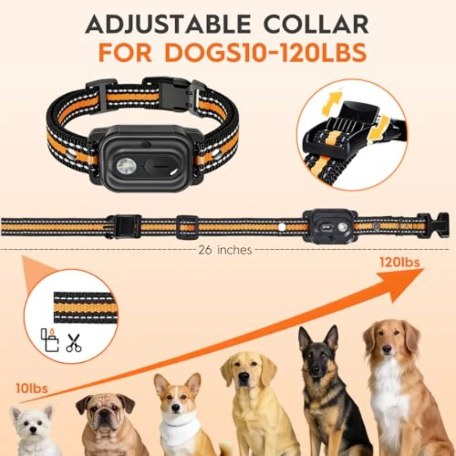 Dog Training Collar for Outdoor Use, Silicone Material, Black Color, 3300FT Remote Range with IPX7 Waterproof and Rechargeable