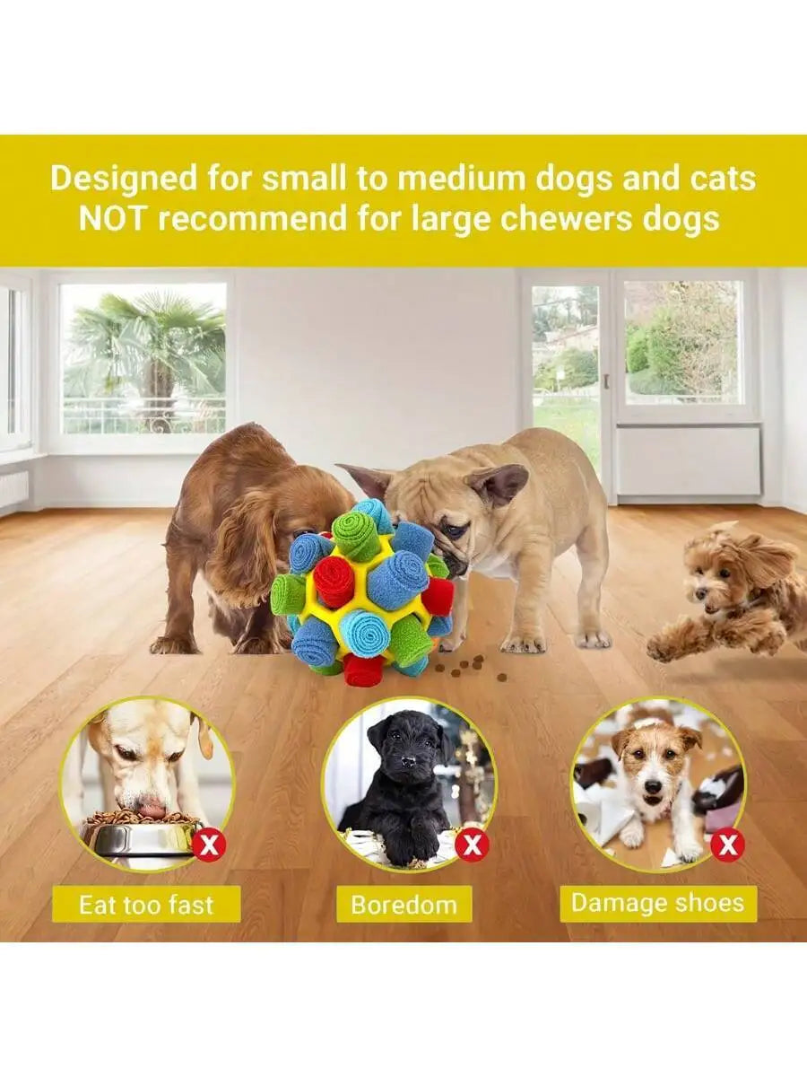 Snuffle Ball For Dogs Training Treat Dispenser Interactive Pet Toy