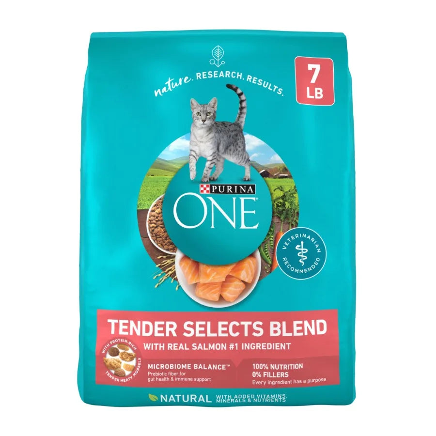 Tender Selects Blend With Real Salmon Digestive Care Natural Dry Cat Food, 7 lb.