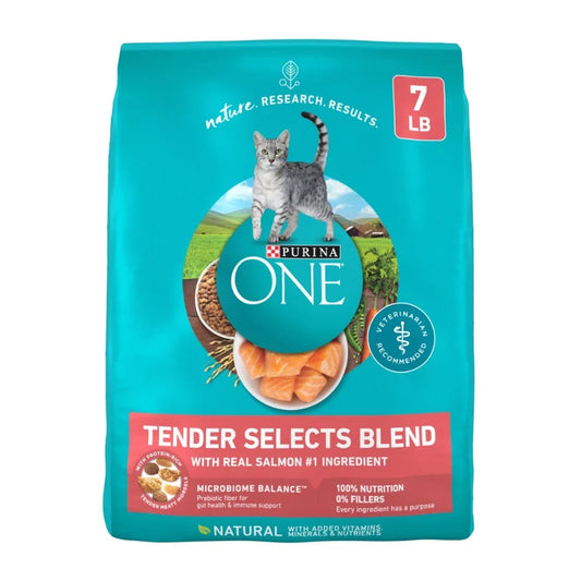 Tender Selects Blend With Real Salmon Digestive Care Natural Dry Cat Food, 7 lb.
