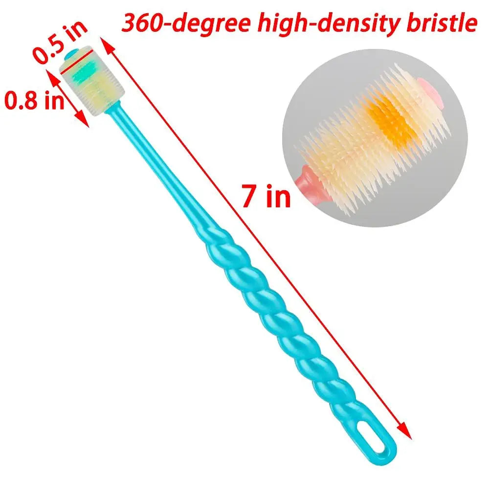 4 Pcs 360-Degree Small Dog and Cat Soft Toothbrush Silicone Deep Pet Teeth Cleaning Kit
