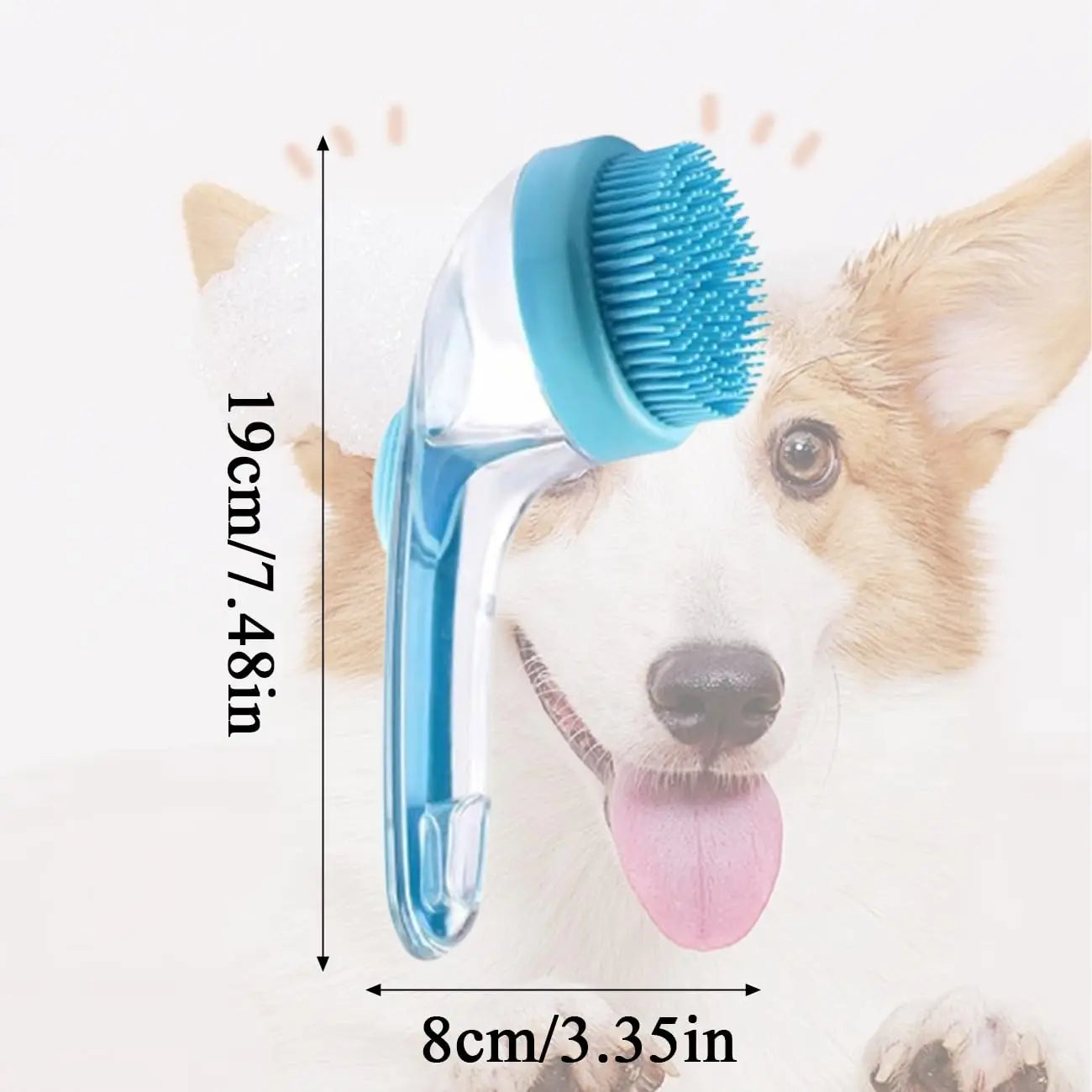Dog Bath Brush Pet Cat Bath Grooming Device Portable Silicone Bath Massage Brush Dog Scrubbing Bath Essential Pet Supplies