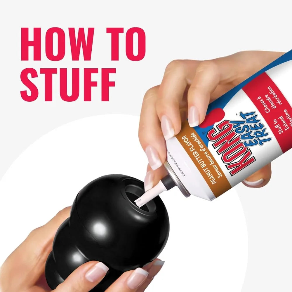 Extreme Dog Toy - Fetch & Chew - Treat-Filling, Erratic Bounce - Durable Natural Rubber - for Power Chewers, Large Dogs