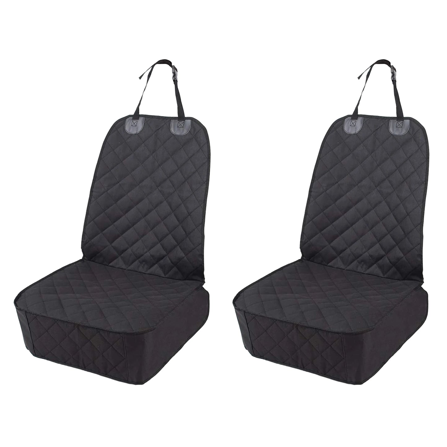2Pcs Dog Car Front Seat Covers 100% Waterproof Pet Cat Dog Carrier Mat Seat Cover for Cars Trucks SUV Front Seat Dog Accessories