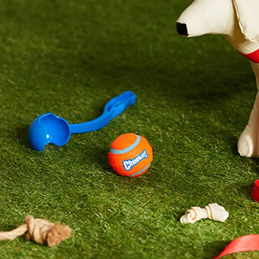Dog Ball Launcher 12M with 12" Handle Length for Medium 2.5" Dog Balls For Dogs 20-60 lb, Plastic Pet Fetch Ball Thrower, Perfe