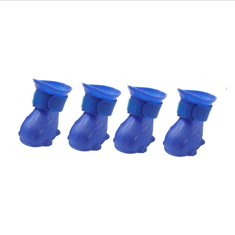 Pet Rain Boots Anti-slip Waterproof Dog Shoes Jelly Rain Boots Dogs & Cats Anti-Fouling Going Outside Teddy Chihuahua Shoes