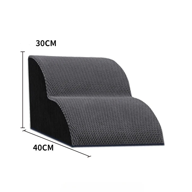 Pet 2/3 Step Dog Stair Cat Pet Ramp Ladder Washable Non Slip Removable Memory Foam Pet Products Ramp for Dog Pet Stairs for Dogs