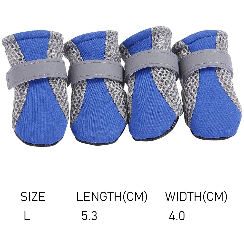 Non-Slip Dog Sport Shoes Pet Paw Protector Puppy Waterproof Casual Anti-skid Sneakers Dog Breathable Booties for Pet Supply