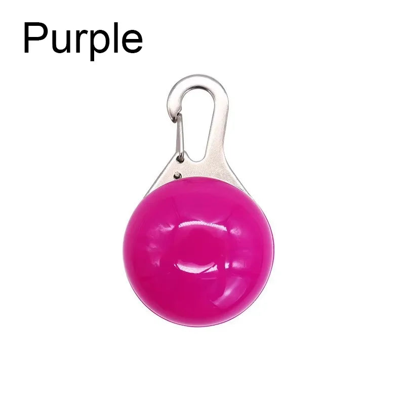 Flashing Glowing Dog Collar LED Night Safety Pet Accessories for Cats Dogs with Decorative Pendant Prevent Lost Small Pets