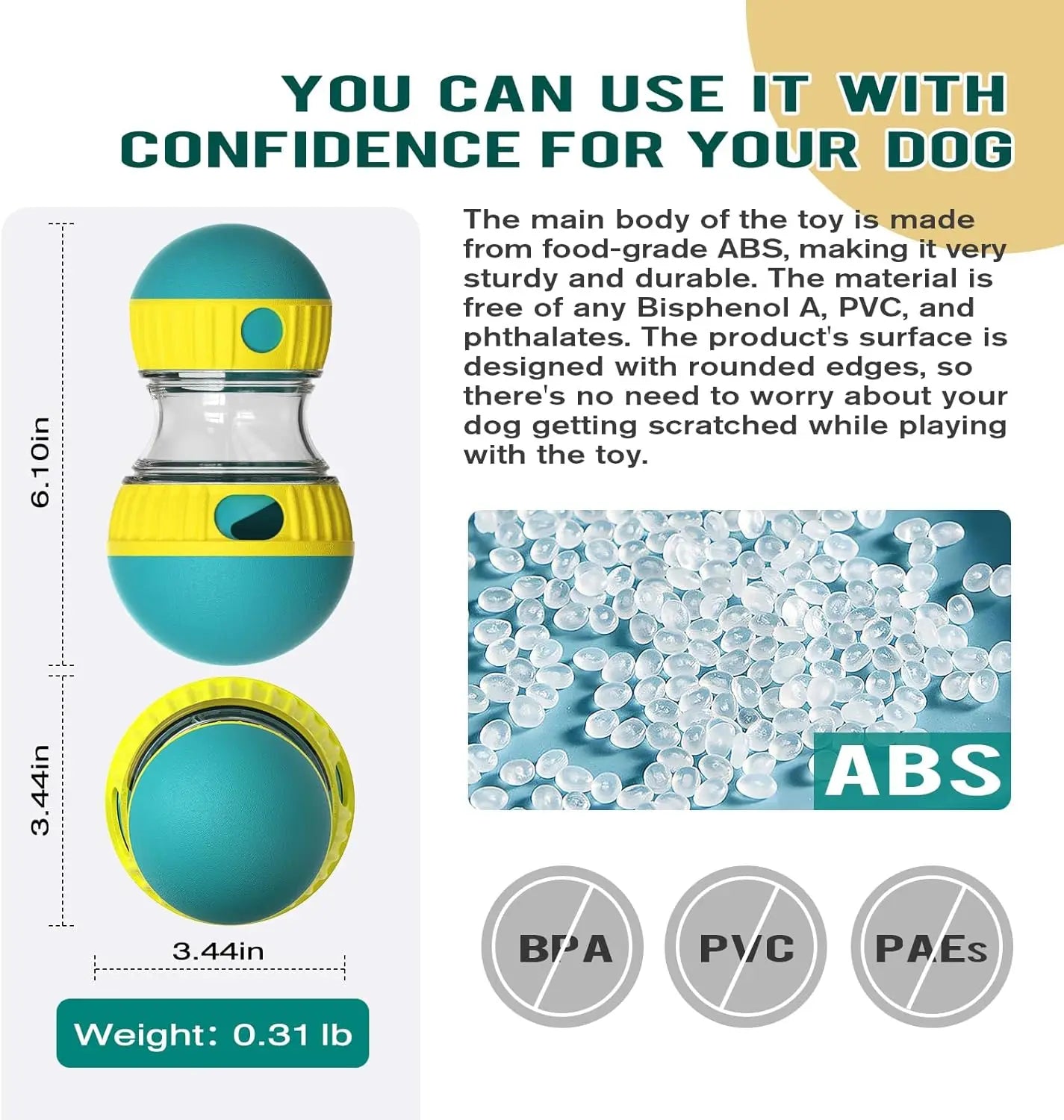 Dog Puzzle Toy Adjustable Treat Dispensing Ball Food Dispenser Tough Slow Feeder Puppy Enrichment Training Toy Pet Interactive C