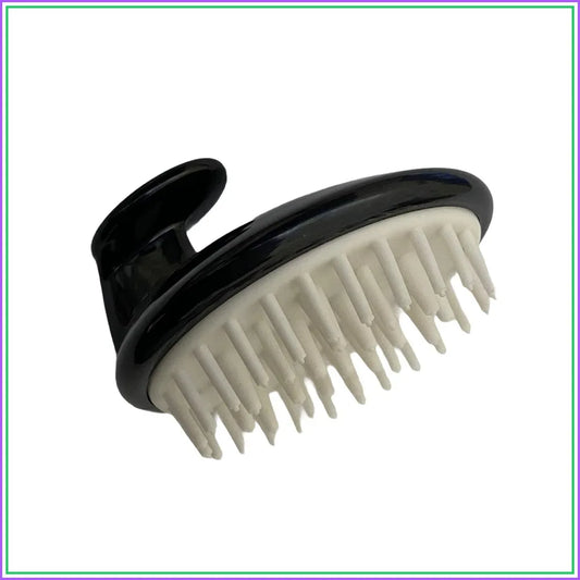 Silicone Pet Shampoo Brush and Massager, Black, Bath Time Grooming Tool for Dogs and Cats