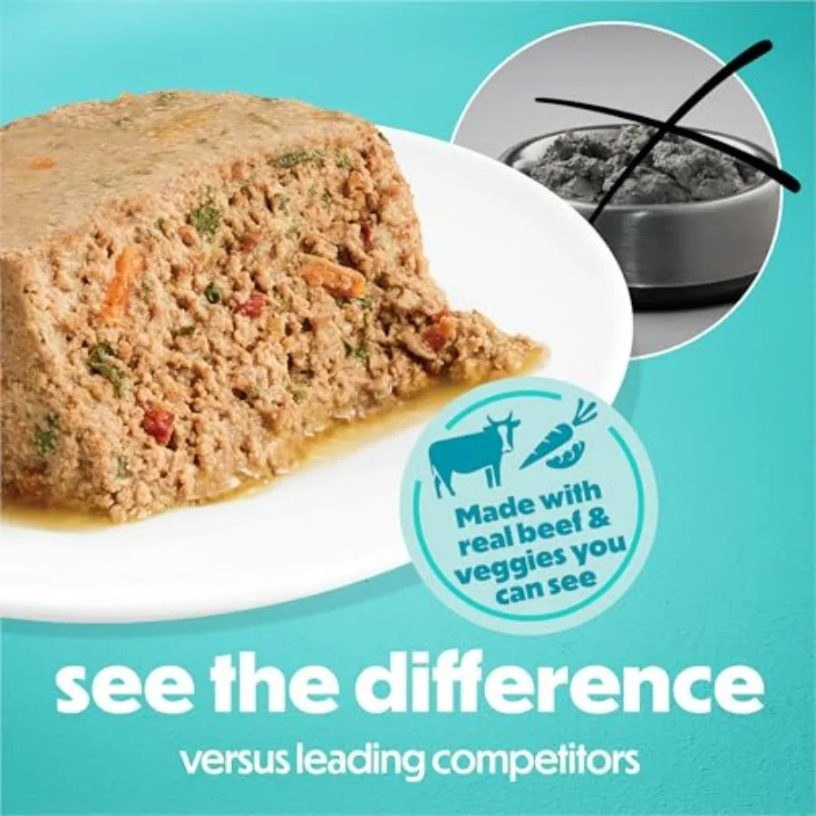 Purina Small Breed Wet Dog Food, Incredibites Loaf With Real Beef Recipe - Pack of 12 3 oz. Cans
