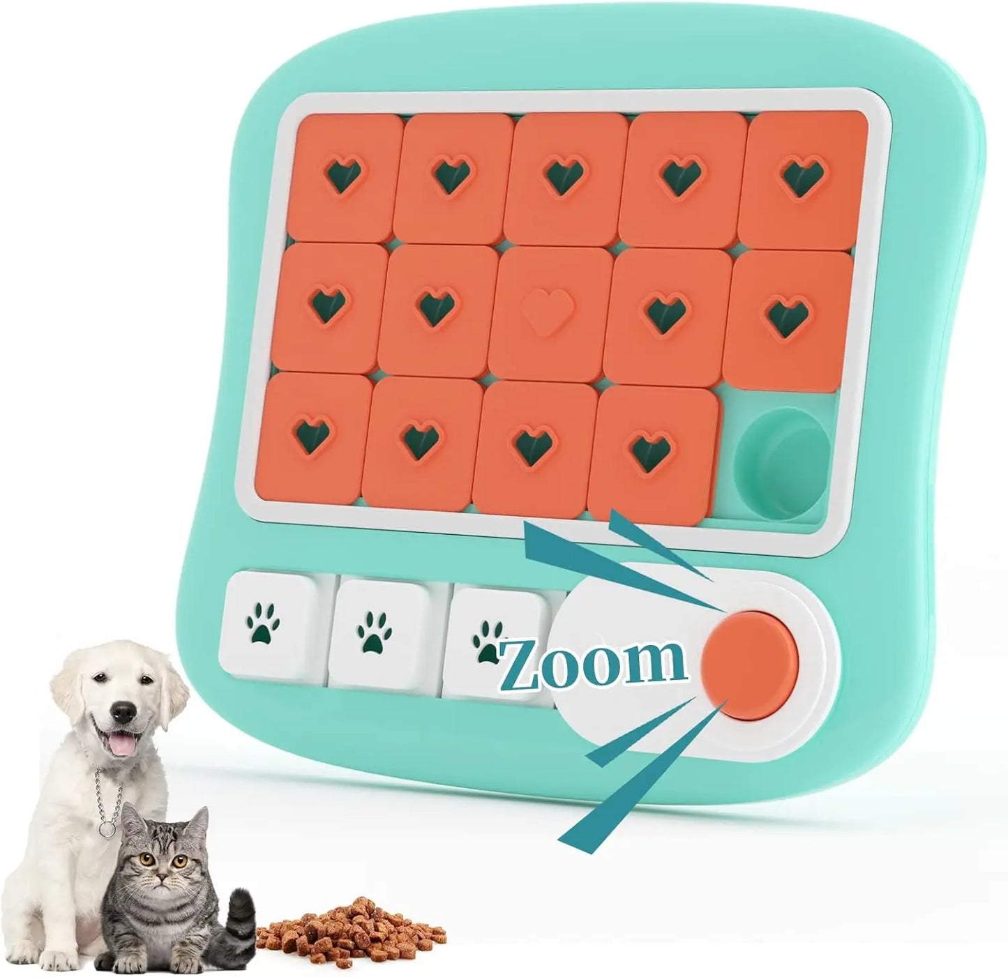 Dog Puzzle Toys, Treat Dispensing Dog Enrichment Toys for IQ Training and Brain Stimulation, Interactive Mentally Stimulating To