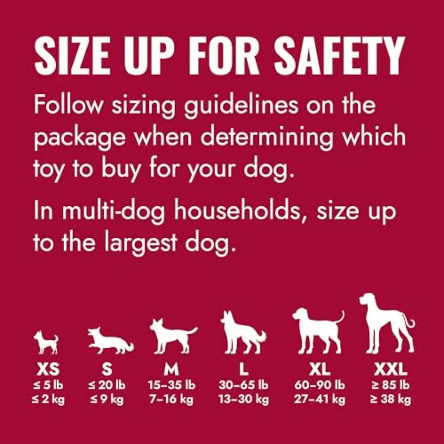 Classic Stuffable Dog Toy - Fetch and Chew Toy for Dogs - Treat-Filling Capabilities and Erratic Bounce for Extended Play Time