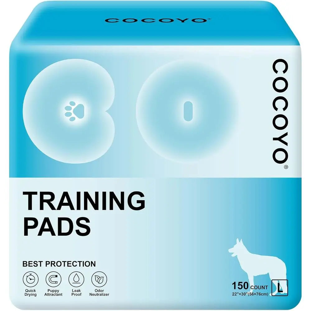 Large Size Dog Training Pads - Eliminating Urine Odor Puppy Pads - Premium Dog Pee Pads Value Pack (30 Count, L 26x30 inch)