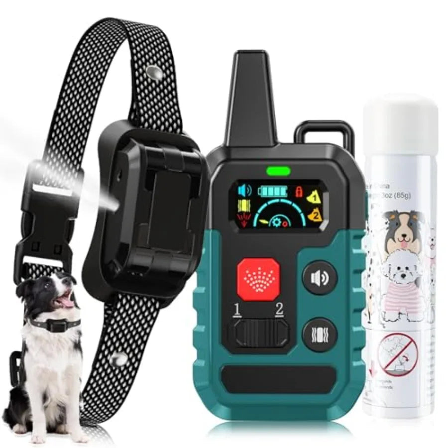 Citronella Training Collar for Dog: IPX7 Waterproof, Citronella Spray, Beep/Vibration/Spray 4 Mode, 6 Sensitivities, Adjustable