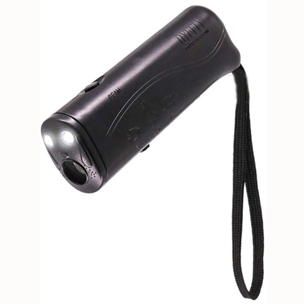 Ultrasonic Bark Arrester Plastic with LED Flashlight Dog Anti Barking Device Anti Barking Equipment for Pet Training Accessories
