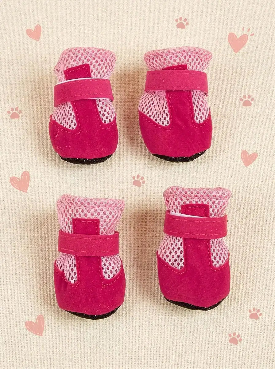 Summer Pet Shoes, Dog Breathable Mesh Casual Soft Bottom Indoor Shoes For Teddy, Poodle