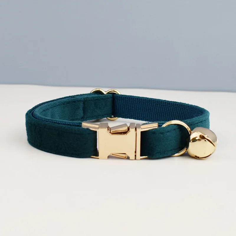Cute Bowknot Cat Collar Personalized Cat Collar with Bell Engraving ID Tag Nameplate Kitten Collars Necklace