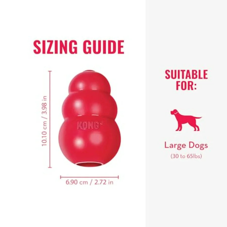 Classic Stuffable Dog Toy - Fetch and Chew Toy for Dogs - Treat-Filling Capabilities and Erratic Bounce for Extended Play Time