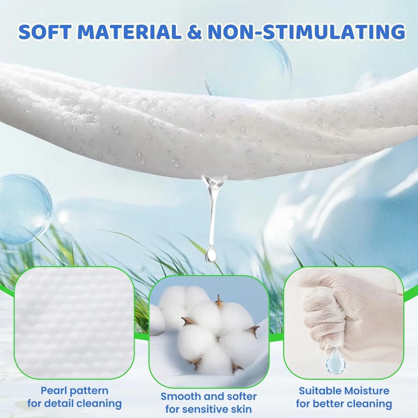 48 Pcs Pet Glove Wipes for Dogs and Cats, Cleaning & Deodorizing Bathing Grooming Wipes, Unscented Thick Nourish Fur Wipes for Dry Cleaning