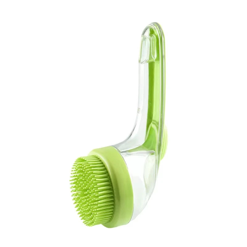 Pet Bathing Brush Long Handle Dog Cleaning Brush Soft Silicone Pet Grooming Comb for Cats Dogs Cat Massage Brush Pet Supplies