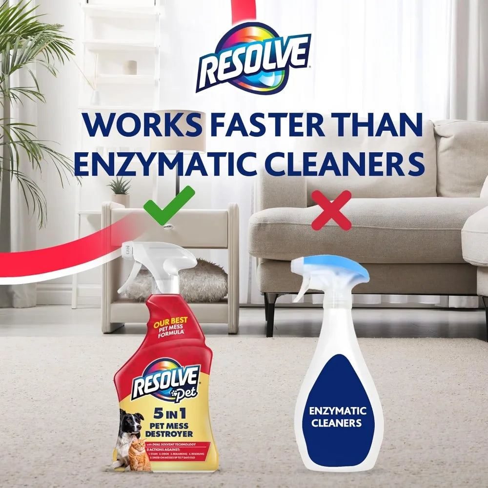 Pet Carpet Cleaner Spray – Removes Stains & Odors Up to 7 Days Old, 22oz
