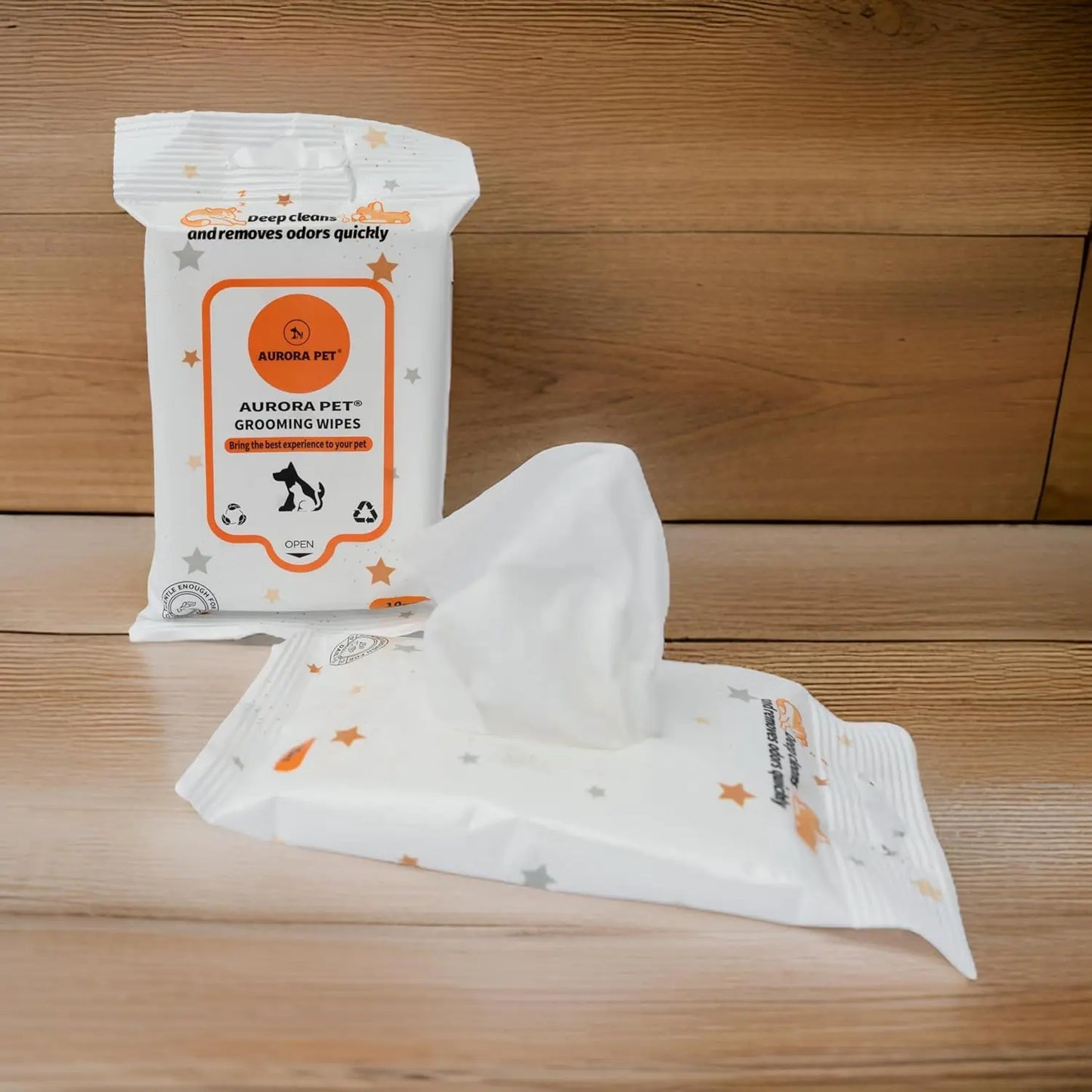 60-Count Plant-Based Pet Wipes – Hypoallergenic, Alcohol-Free, Safe for Dogs & Cats