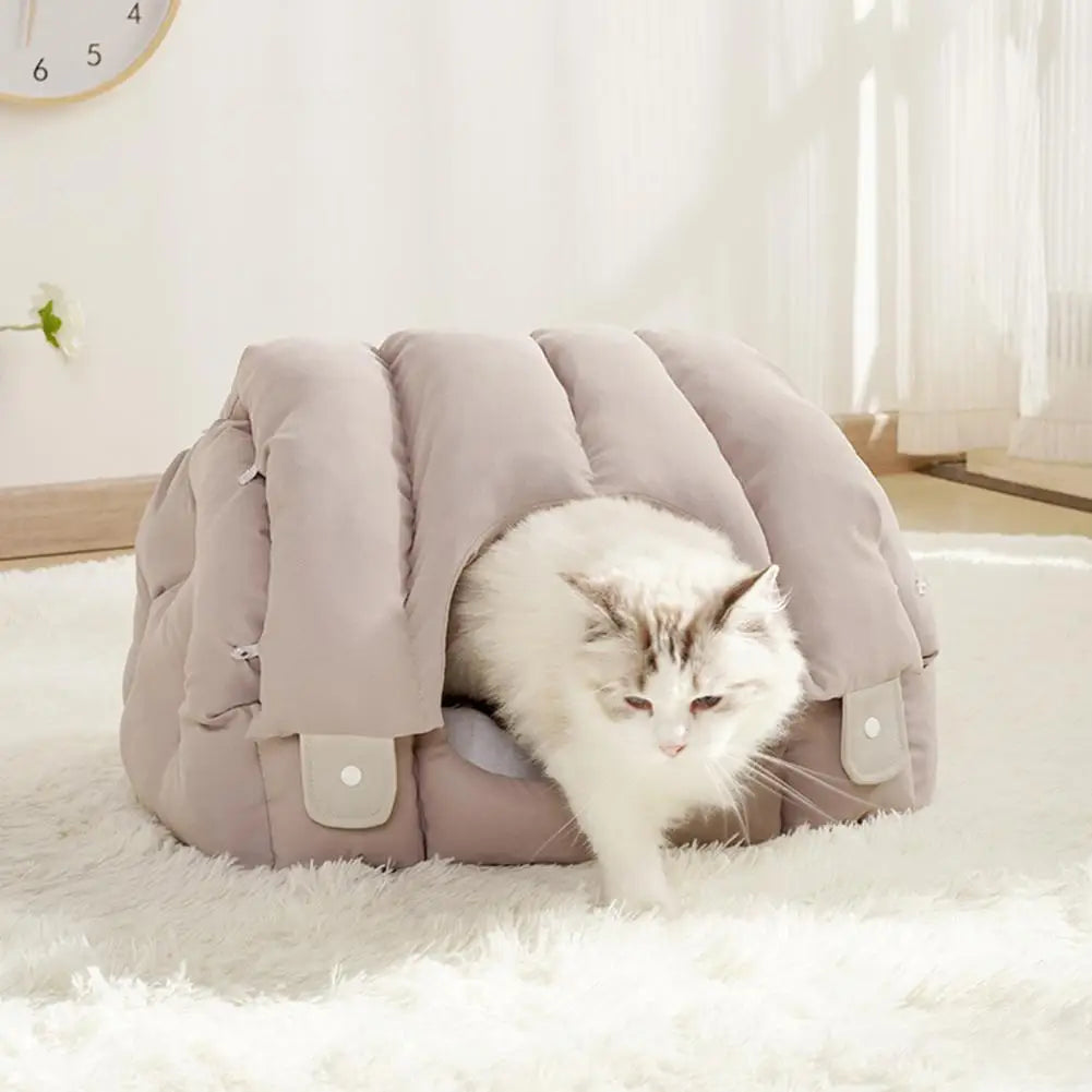 Pet Sofa Bed, Dual-Purpose Adjustable Shape Pet House Tent With Washable Removable Cushion Dual-purpose Pet Bed For Cats Dogs