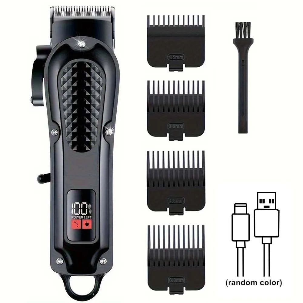 Professional Hair Clipper for Men, Electric Barber Clipper Cordless Rechargeable Hair Cutting Clippers, Men's Hair Cutting Tools