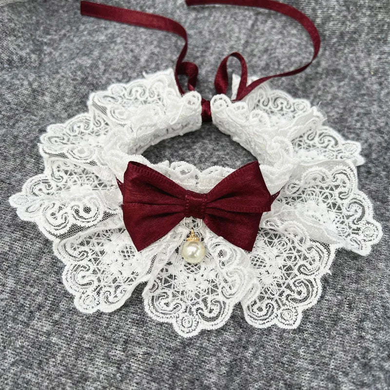 Dog saliva towel, pet scarf, cat bib for small, medium and large dogs, pet accessory, necklace, collar bell, dog bow tie
