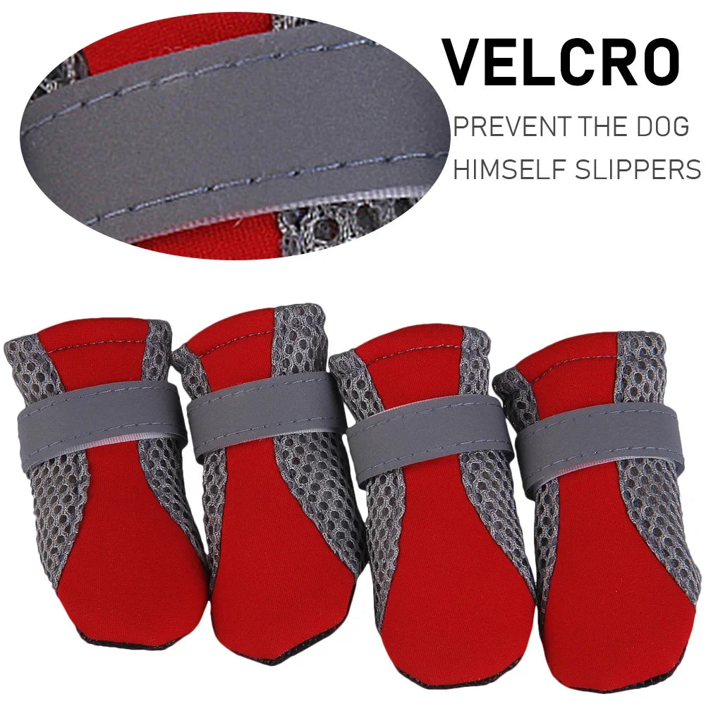 Non-Slip Dog Sport Shoes Pet Paw Protector Puppy Waterproof Casual Anti-skid Sneakers Dog Breathable Booties for Pet Supply