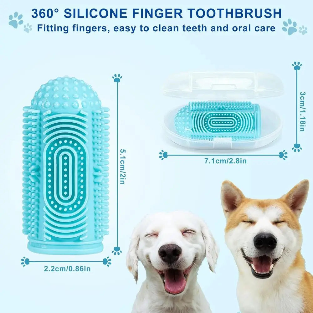 Dog Toothbrush 4 Pack Dog Tooth Brushing Kit Dogs Teeth Cleaning Dental Care Cat Toothbrushes Puppy Toothbrushes Pet Toothbrushe