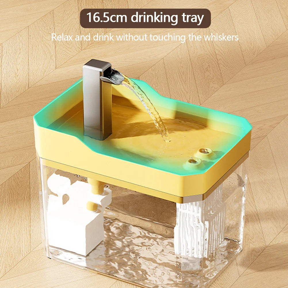 Cat Water Fountain with Quiet Pump Auto Filter USB Anti-Dry Burning Pet Fountain Cat Drinker for Cats Indoor