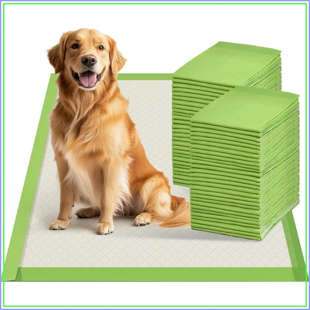 Extra Large 28"x34" Disposable Puppy Training Pads, Super Absorbent, Leak-Proof, Eco-Friendly, 10 Count