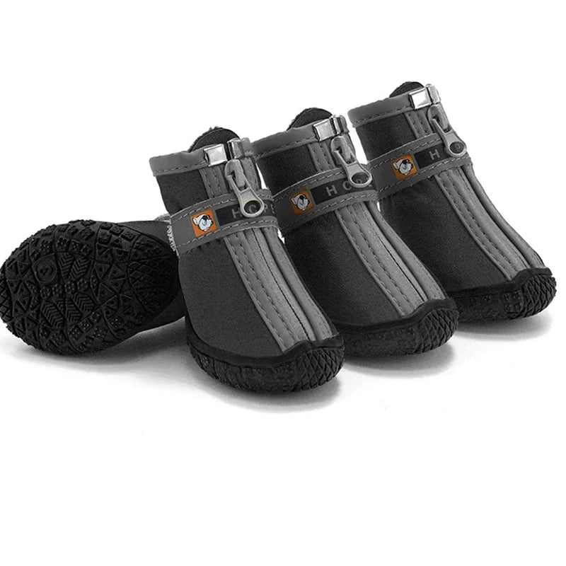 Dog Shoes Non-Slip Soles Thick Plush Protection Paw Pet Shoes Warm For Dog Non-Slip Dog Shoes Breathable Climbing Pets Booties
