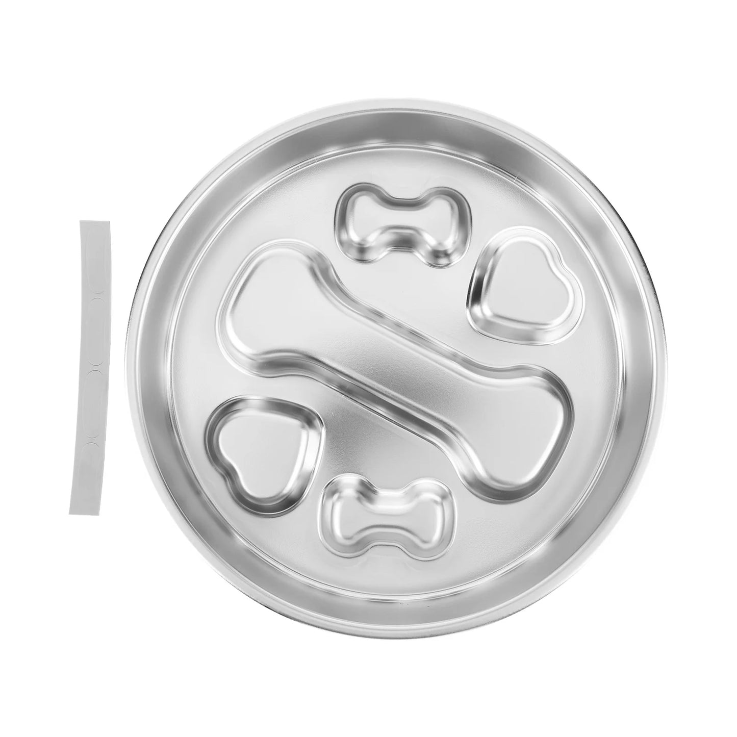 304 Stainless Steel Slow Feeder Dog Bowls with Non-Slip Mat Dog Wat Anti-Choking Dog Water Bowl for Small & Medium Dogs