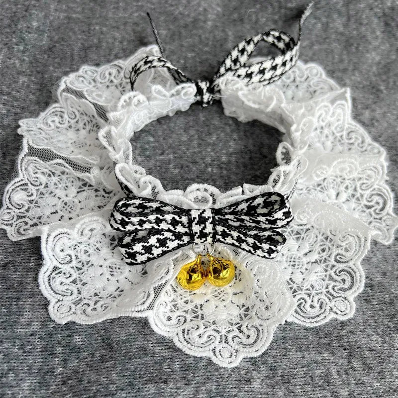 Dog saliva towel, pet scarf, cat bib for small, medium and large dogs, pet accessory, necklace, collar bell, dog bow tie