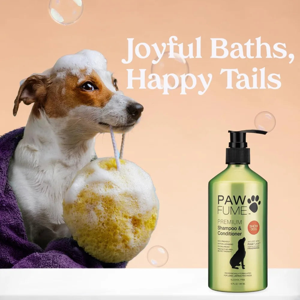 Deshedding Dog Shampoo & Conditioner, pH-Balanced, Probiotic, Salon-Quality, 1-Pack