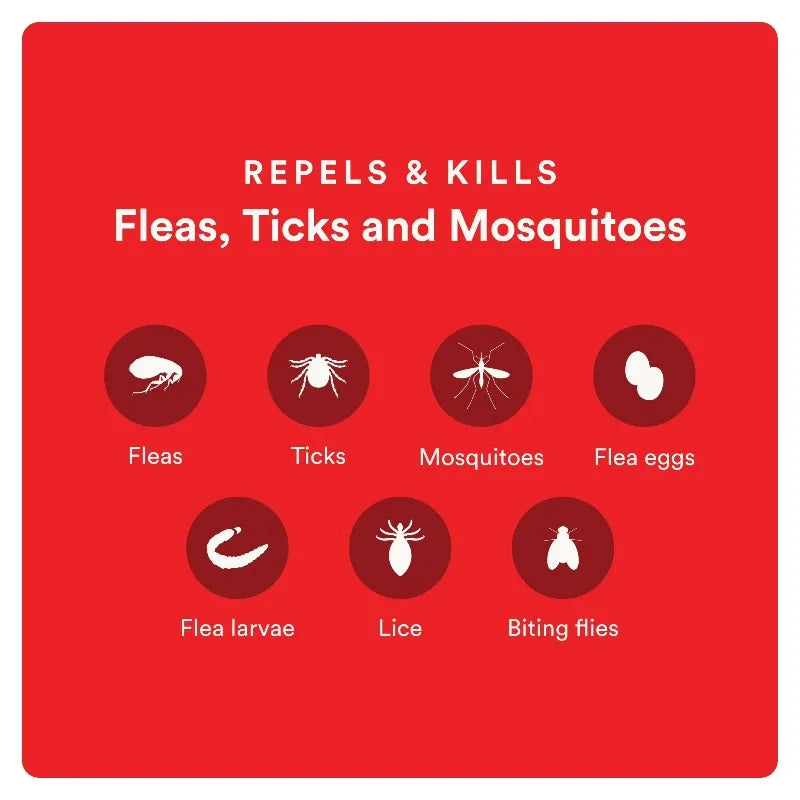 Ultra Flea and Tick Prevention for Dogs - Small Dog Flea and Tick Treatment & Control - Mosquito Repellent - Fast Acting Waterproof Topical Drops, 2 Month Supply