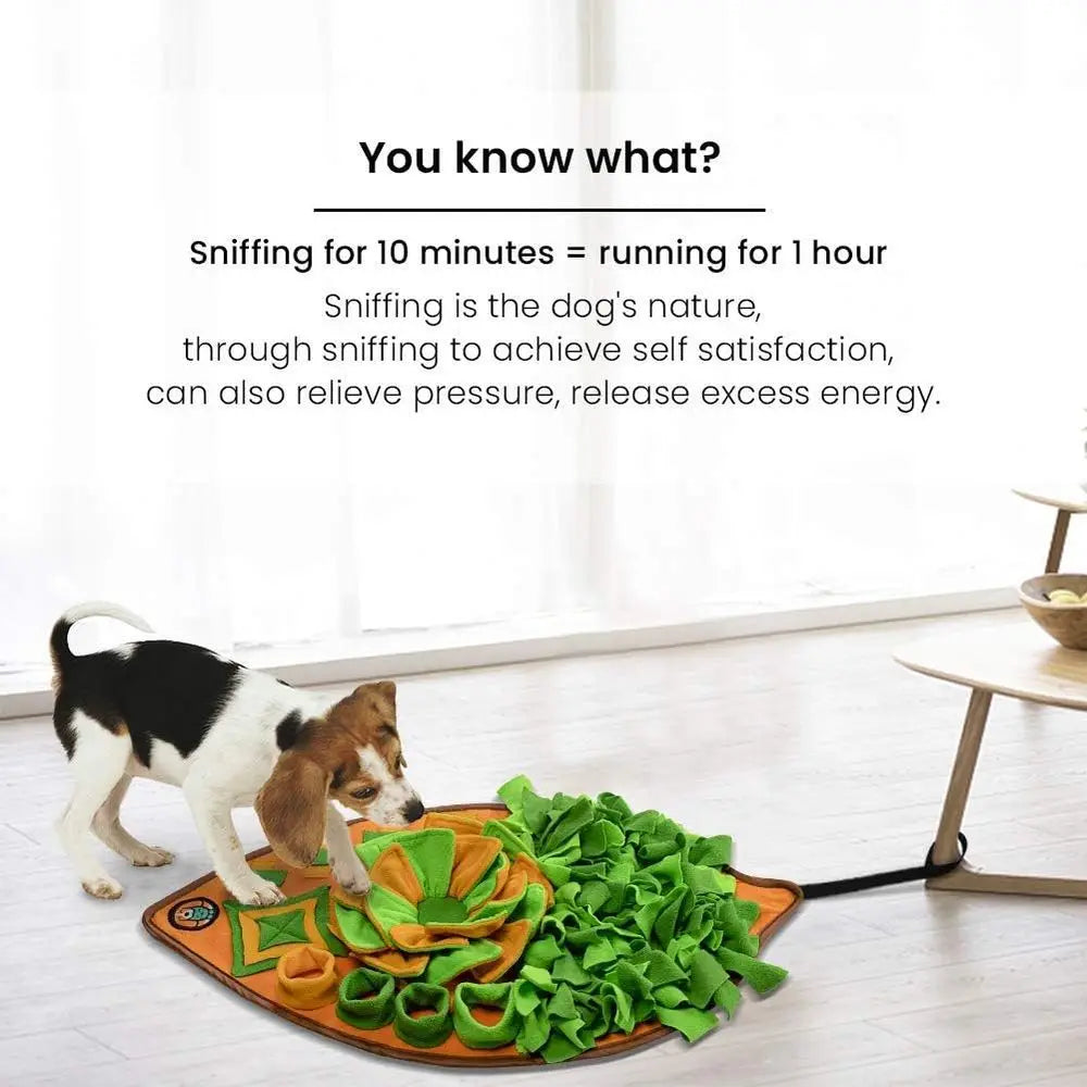 Snugle Mat for Dogs, Dog Cats Nose work Feeding Mat, Pet Interactive Dog Puzzle Toys Encourages Natural Foraging Skills or Training