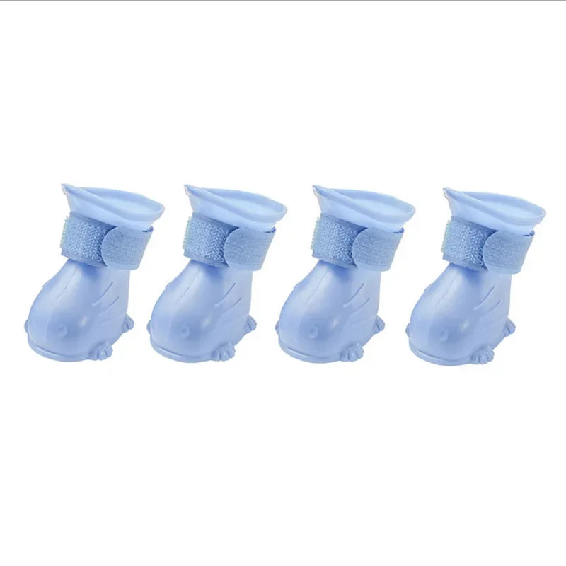 Pet Rain Boots Anti-slip Waterproof Dog Shoes Jelly Rain Boots Dogs & Cats Anti-Fouling Going Outside Teddy Chihuahua Shoes