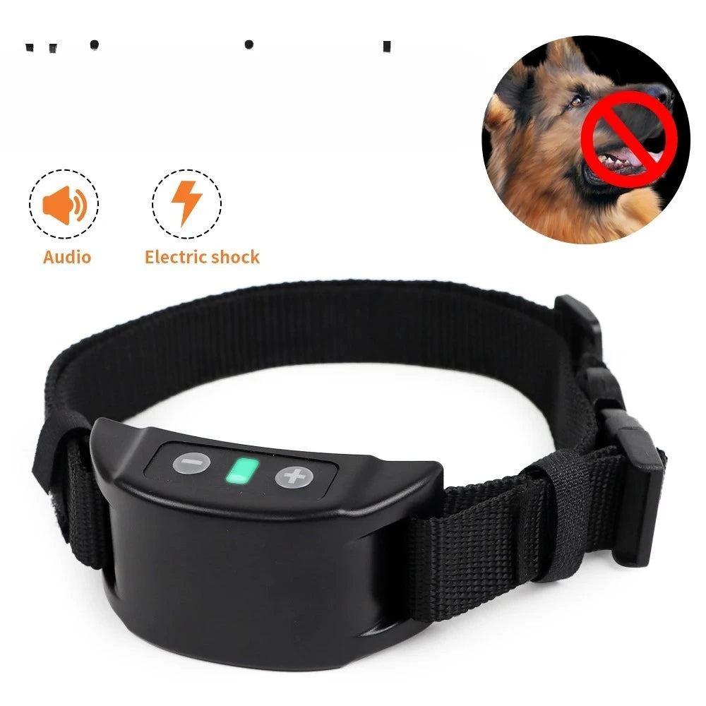 Dog Training Collar Anti-barking Collar Automatic Anti Bark Dog Collar USB Rechargeable Dog Trainer Electric Shock Beep