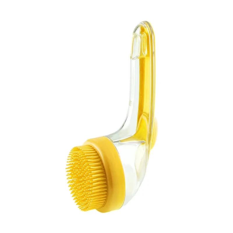 Pet Bathing Brush Long Handle Dog Cleaning Brush Soft Silicone Pet Grooming Comb for Cats Dogs Cat Massage Brush Pet Supplies