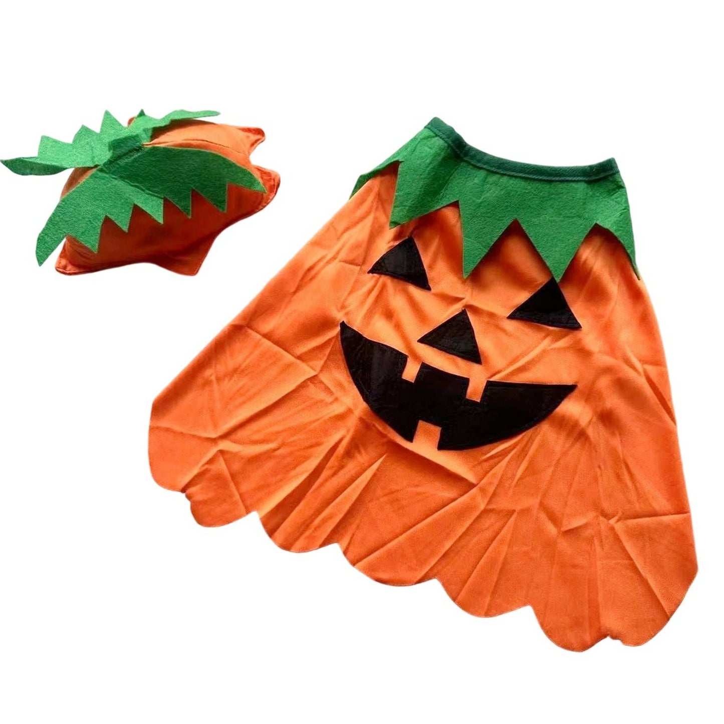 2Pcs Halloween Cat Costumes Kitten Witch Cloak and Hat Set for Small Medium Pets Dress Up Accessories for Holiday Party